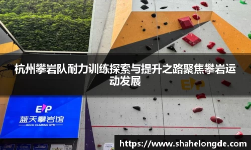 杭州攀岩队耐力训练探索与提升之路聚焦攀岩运动发展