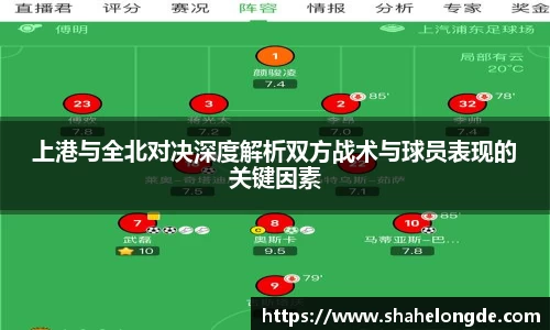 上港与全北对决深度解析双方战术与球员表现的关键因素