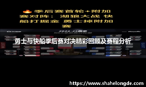 勇士与快船季后赛对决精彩回顾及赛程分析
